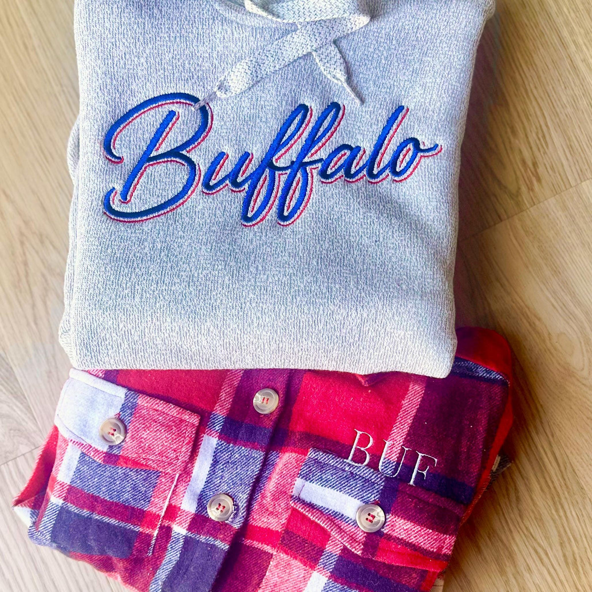 Embroidered Buffalo Hoodie