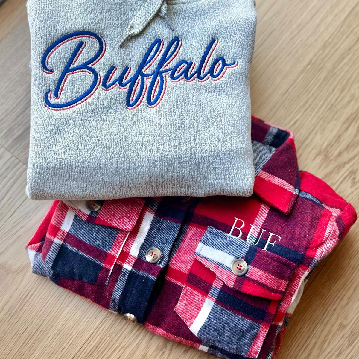Embroidered Buffalo Hoodie